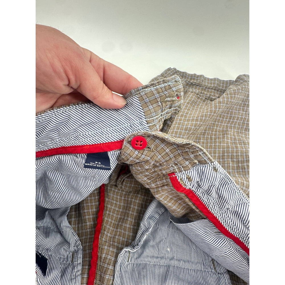 Cremieux Nantucket Mens 34 Plaid 100% Linen Shorts Flat Front Casual Preppy‎ - Picture 13 of 15